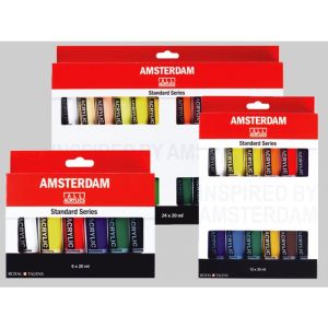 Minisada akrylových barev Amsterdam-12x20ml