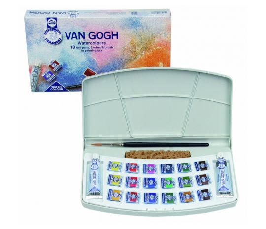 Sada akvarelových barev VAN GOGH- 18x1/2 + DOPRAVA ZDARMA