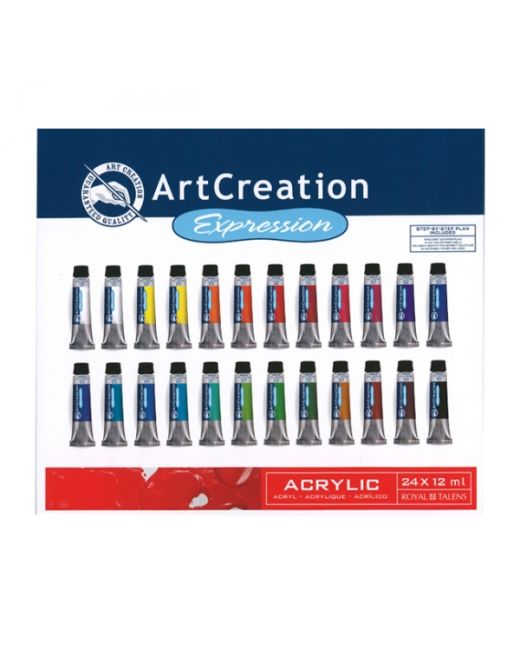 Sada AKRYLOVÝCH barev Art Creation- 24x12ml