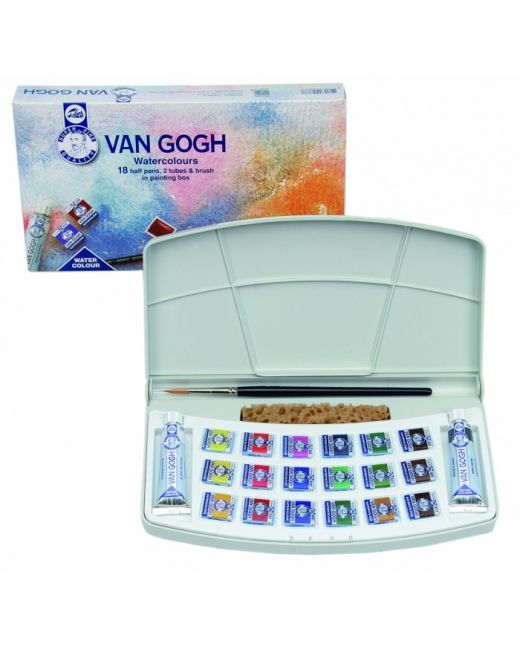 Sada akvarelových barev VAN GOGH- 18x1/2 + DOPRAVA ZDARMA