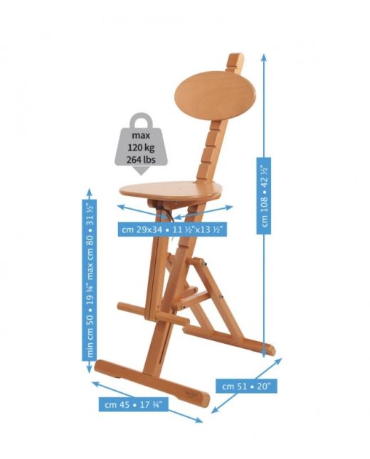 Praktická skládací židle