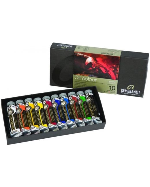 Sada olejových barev REMBRANDT- 10x15ml + DOPRAVA ZDARMA